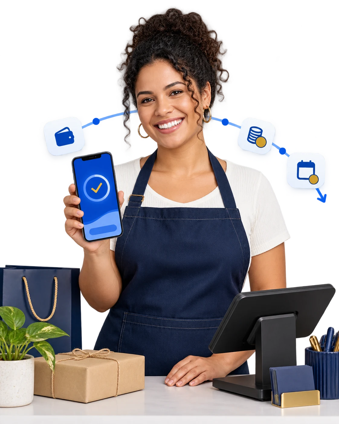Empreendedora apresenta uma solução de pagamento no celular